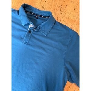Public Rec Pima Cotton Teal Blue Short Sleeve Polo Shirt Size XL Golf Gym Casual